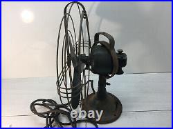 General Electric GE 16 Aluninum 4-Blade 3-Speed Fan Cage Fan Vintage Antique