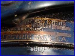General Electric Kidney Oscillating Brass Fan 16'
