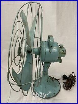 General Electric Vortalex 16 Antique Electric Fan 3 Speed Oscillating Works Rar