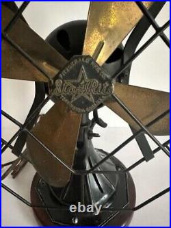 Gorgeous Vintage Star Rite Oscillating Fan-Fully Working