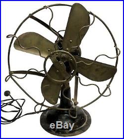Italy The English Electric Co. Oscillating Antique Desk Marelli Table Fan BF 013