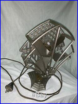 Killer Art Deco Antique R&m(robbins And Myers) Desk Fan