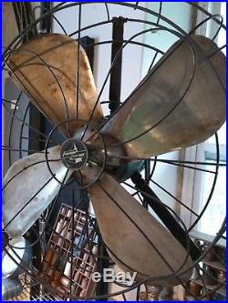 Large Antique Pedestal Fan