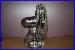 Large MCM Chrome Vintage Fresh'nd Aire Model 1700 3 Speed 23 Electric Fan WORKS