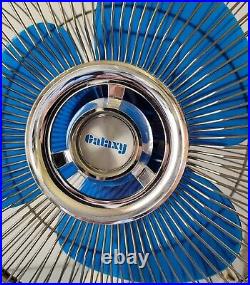 MINT Galaxy Translucent Blue Blade 12'' Inch Oscillating Fan 12-1 CONDITION! WoW