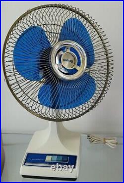 MINT Galaxy Translucent Blue Blade 12'' Inch Oscillating Fan 12-1 CONDITION! WoW