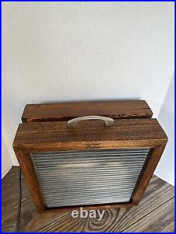 Mathes Cooler Antique Vintage Model 541 Wooden Box Fan Single Speed Works MCM