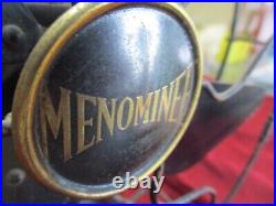 Menominee round ball antique electric fan, working unrestored original, 110 volt