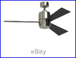 NEW 48 In Vintage Antique Electric Nickel Indoor Light Ceiling Fan 3 Blades