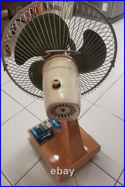 National retro electric fan 3 blades antique vintage