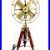 Nautical-Brass-Antique-Electric-Pedestal-Fan-With-Wooden-Tripod-Stand-Vintage-01-gu