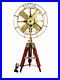 Nautical-Brass-Antique-Electric-Pedestal-Fan-With-Wooden-Tripod-Stand-Vintage-01-yehn