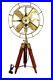 Nautical-Brass-Antique-Electric-Pedestal-Fan-With-Wooden-Tripod-Stand-Vintage-01-zbb