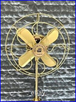 New Antique Brass Floor Fan with Tripod Electronic Solid Brass Fan gift