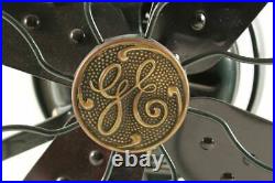 Nice Antique General Electric 3 Speed Brass Electric Fan Restored Green