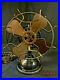 Nice-Antique-Menominee-Stag-Horn-AC-DC-Brass-Blade-Cage-Table-Fan-UNMOLESTED-01-vm