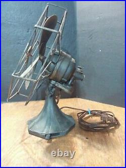 Octagon Westinghouse Electric Ocsillating Fan Vintage Antique, for PARTS