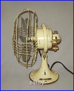 Old antique vtg 1930s Small 8 General Electric Fan GE Oscillating Works Great
