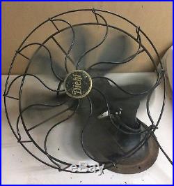 Ornate Diehl Antique Electric Fan