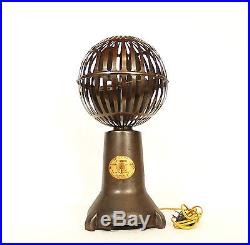 Outstanding 1925 S. A. X. Vertical Banker's Fan 20 High withSpherical Steel Cage