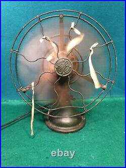 Outstanding Antique General Electric Oscillating Fan. Pat. 1906. Original Paint
