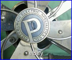 Pittsburgh Electric Type G8 antique chrome 8 fan