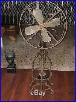 Pre Electric Hot Air Fan Lake Breeze Motor Antique Kerosene Stirling Engine
