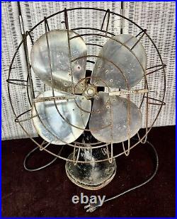 Pre War HUNTER ZEPHAIR Table Fan #265 Type C-16 Escalating 16 Works. Oscillating