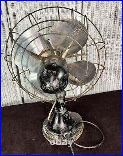 Pre War HUNTER ZEPHAIR Table Fan #265 Type C-16 Escalating 16 Works. Oscillating