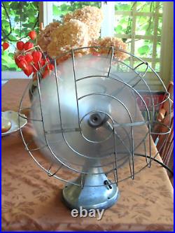 Pre War HUNTER Zephair #265 Type C-16 16 Inch Electric 3-Speed Table Fan