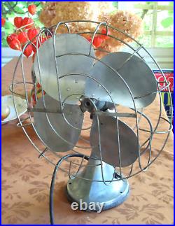 Pre War HUNTER Zephair #265 Type C-16 16 Inch Electric 3-Speed Table Fan