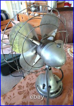 Pre War HUNTER Zephair #265 Type C-16 16 Inch Electric 3-Speed Table Fan