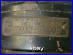 R&M Vintage 1920s 4 Blade Oscillating Fan