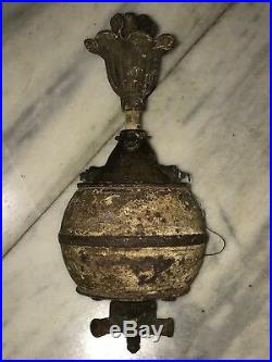 RARE 1890s J H HOLMES LUNDELL BALL MOTOR DC CEILING FAN ANTIQUE CAST IRON BRASS