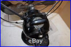 Rare 1919-23 Antique Emerson 27046 DC Fan, 3 Speed Oscillating Ornate Ball Motor