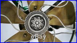 RARE ADAM CRUCET Antique Vintage Western Electric Fan 5-Brass Blade WORKS 8