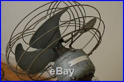 RARE Antique Industrial Art Deco GE Vortalex Floor Model Oscillating Fan
