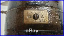 RARE Antique Vintage Electric Fan KNAPP 10 Brass Blade & Cage Tab ca. 1915
