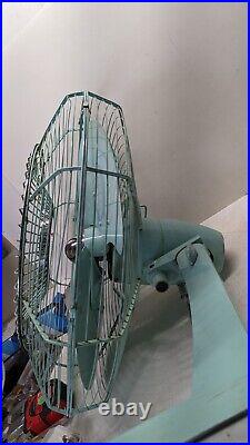 RARE Vintage MITSUBISHI Electric Fan Antique Showa Retro 3 Stages Japan Remote