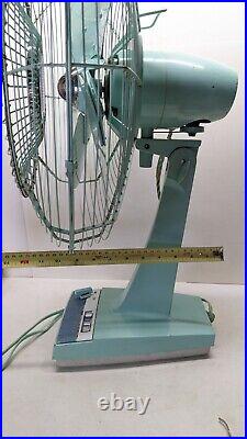 RARE Vintage MITSUBISHI Electric Fan Antique Showa Retro 3 Stages Japan Remote