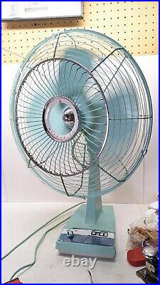 RARE Vintage MITSUBISHI Electric Fan Antique Showa Retro 3 Stages Japan Remote