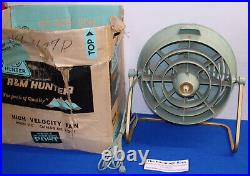 RARE vintage ROBBINS MYERS model V-12 HUNTER ELECTRIC FAN - Works