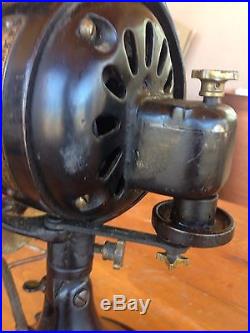 Rare 1915 Antique/Vintage GE 3 Star Oscillator 12 Fan-6 Brass Blades/Cage