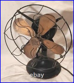 Rare 1916 Model 2410 Robbins & Myers Standard Electric Oscillating Desk Fan