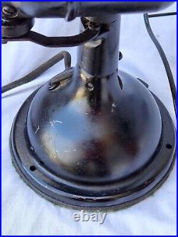 Rare Antique Diehl Fan Brass Blades Oscillating Working 10 Vtg Model E 1051