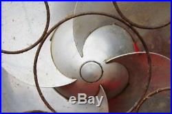 Rare! Antique Emerson 12 Silver Swan Electric Oscillating Fan Art Deco