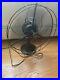 Rare-Antique-GENERAL-ELECTRIC-Vintage-OSCILLATES-Desk-Fan-Army-Green-WORKS-01-nc