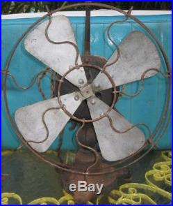 Rare Antique Iron Electric Fan The Standard Robbins Meyers J51229