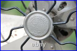Rare Antique fan Fitzgerald Star Rite nickel chrome finish S-09439 Vintage Fan