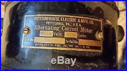 Rare Westinghouse Antique Electric Fan